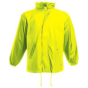 Ветровка "College Jacket", ярко-желтый_M, 100% нейлон, 65% п/э, 35% х/б, наружная часть 74 г/м2, подкладка 150 г/м2