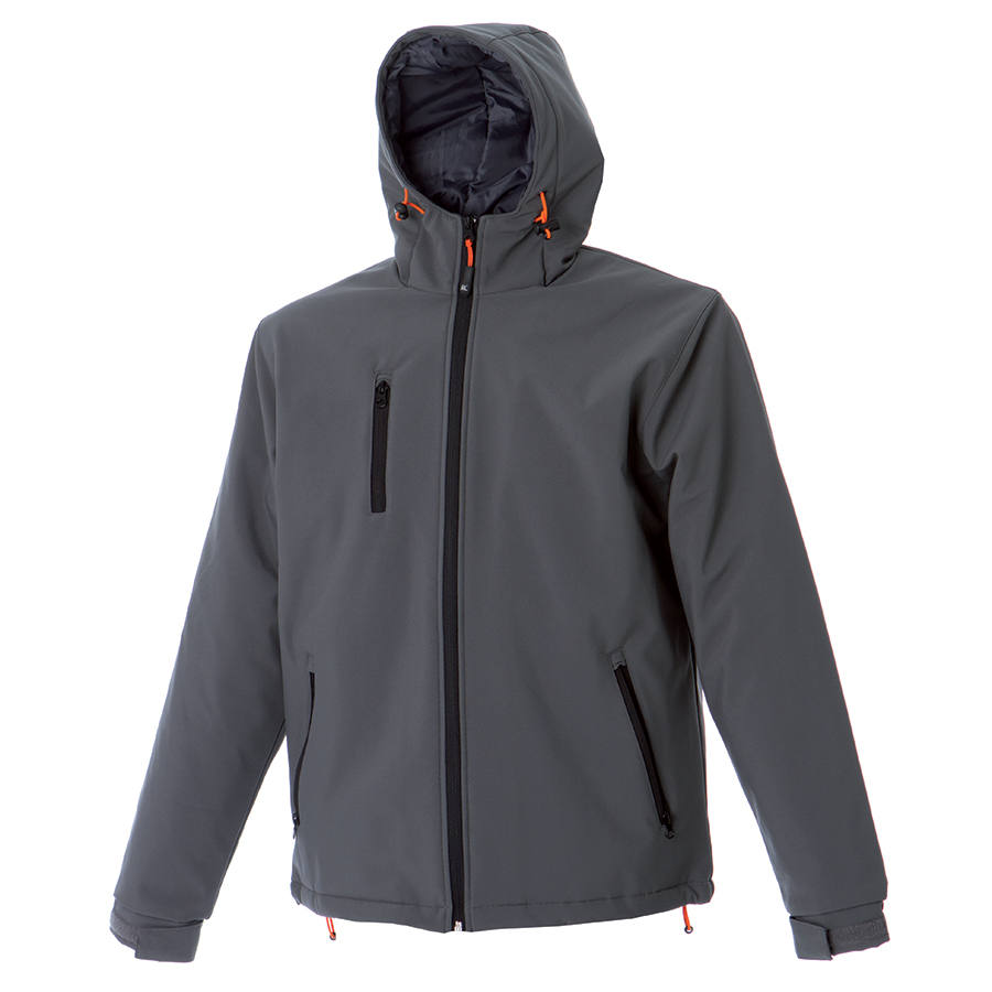 Куртка мужская софтшелл "Davos", светло-серый_M, 96% полиэстер, 4% эластан; подкладка: 100% полиэстер