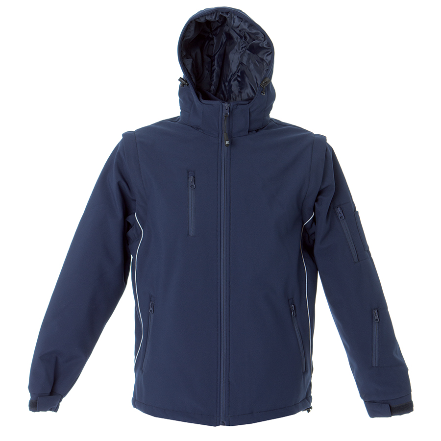 Куртка мужская софтшелл "Locarno", темно-синий_M, 96% полиэстер, 4% эластан; подкладка: 100% полиэстер