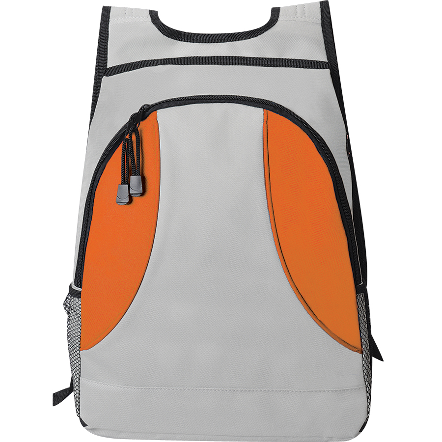 Рюкзак "Game"; серый с оранжевым; 31х36x14 см; полиэстер;
