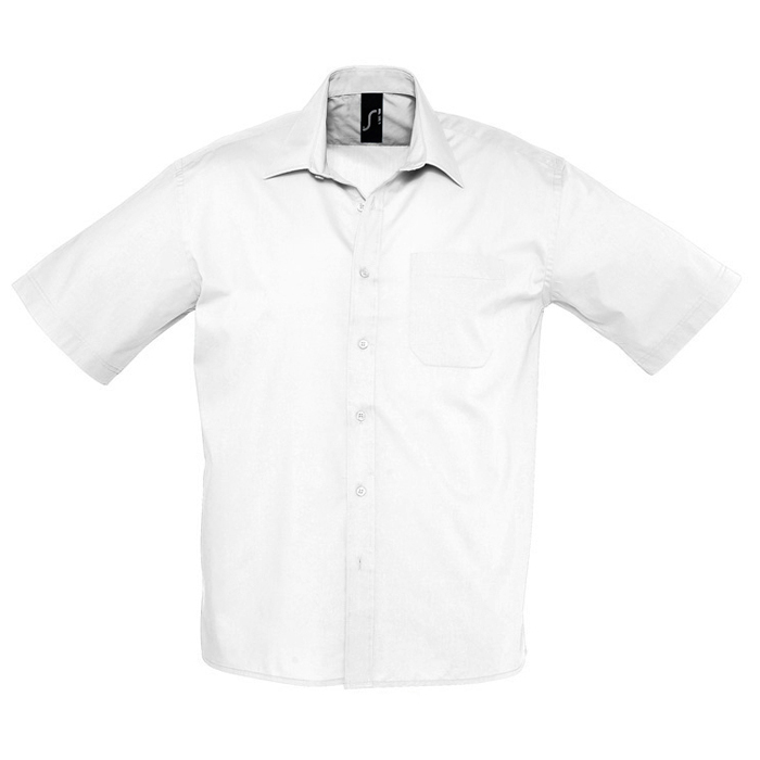 Рубашка"Bristol", белый_L, 65% полиэстер, 35% хлопок, 105г/м2