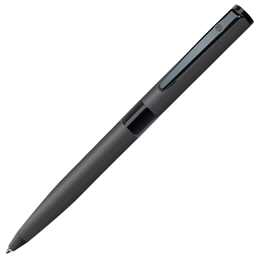 ARLEQUIN NEW, ручка шариковая, серый/черный, металл