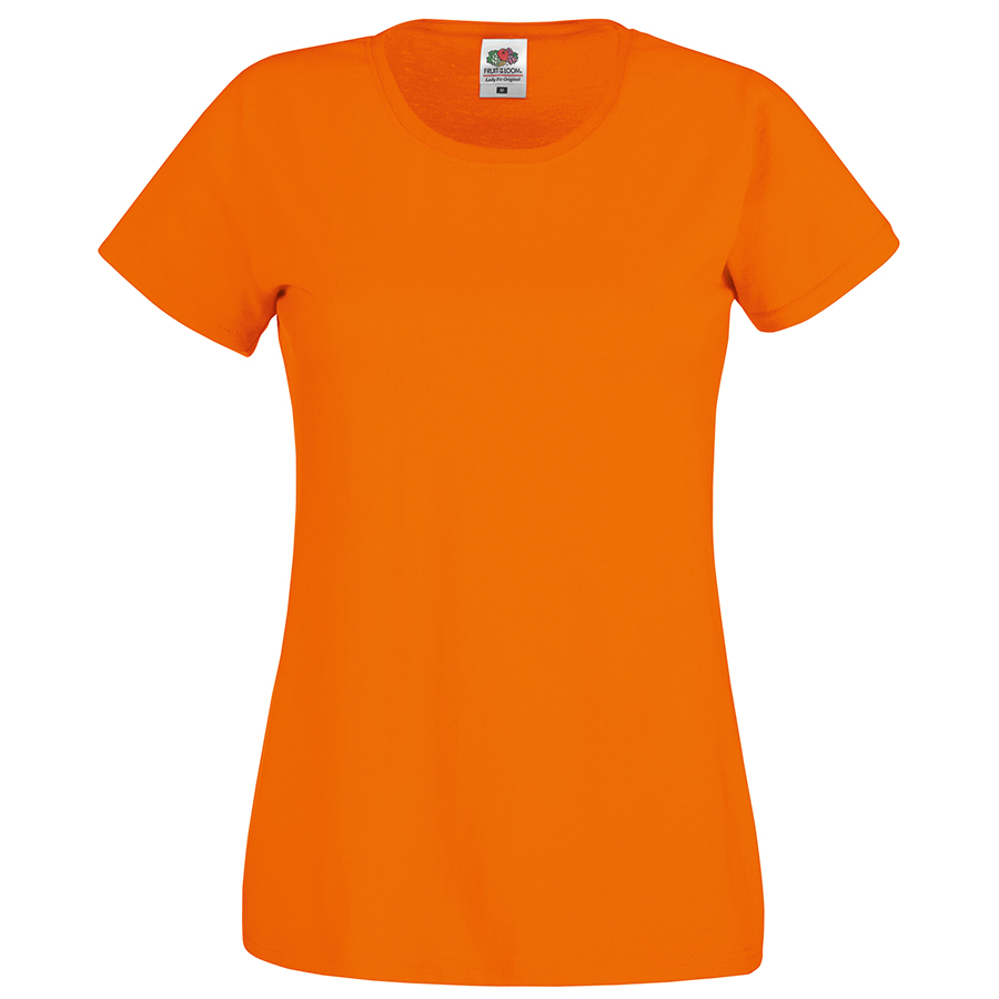Футболка женская "Original T", оранжевый_S, 100% хлопок, 145 г/м2
