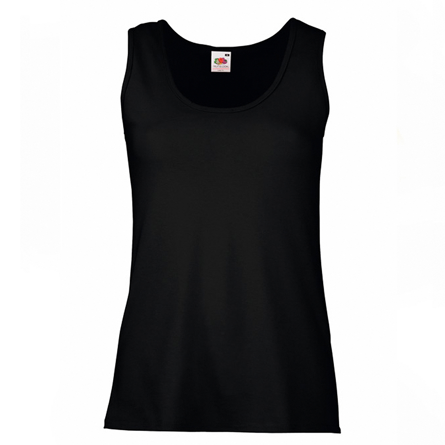 Майка "Lady-Fit Valueweight Vest", черный_L, 100% х/б, 165 г/м2