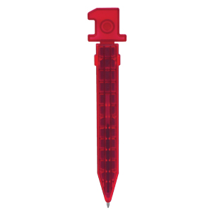 Магнит "Номер один"; красный; 14,5х2,5х0,5 см; пластик