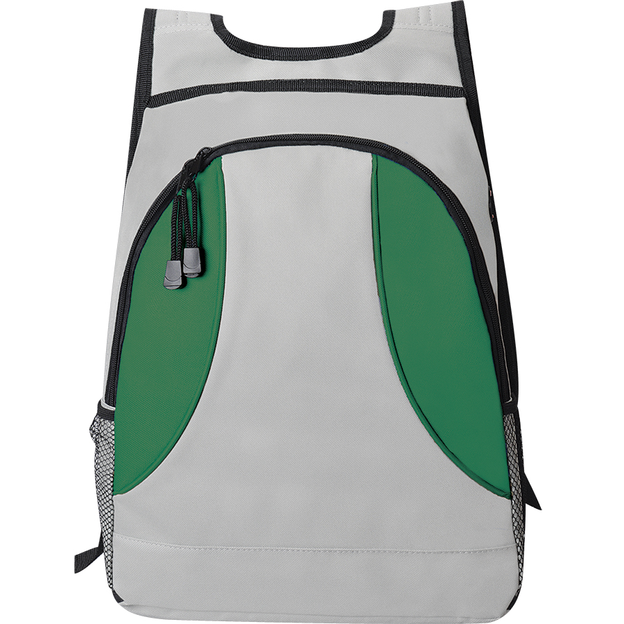 Рюкзак "Game"; серый с зеленым; 31х36x14 см; полиэстер
