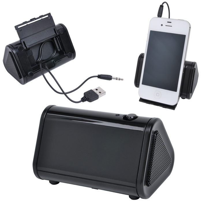 Портативная стереосистема для смартфона с подставкой, 8,4х5,1х5,2см,пластик