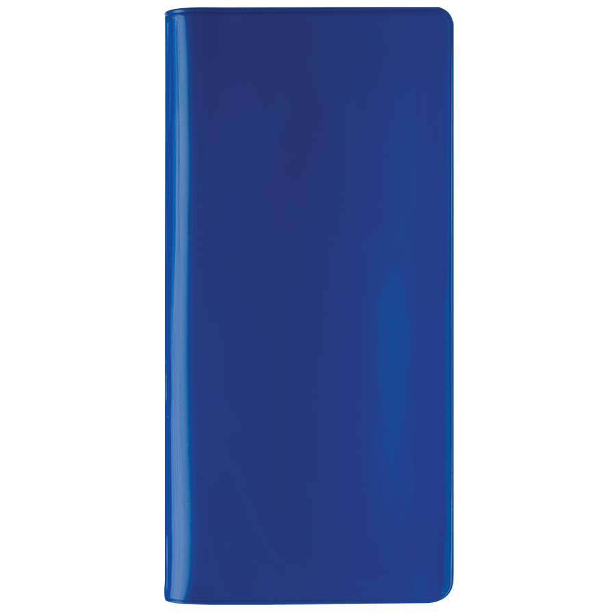 Бумажник путешественника "HAPPY TRAVEL", синий, ПВХ, 10*22 см, шелкография