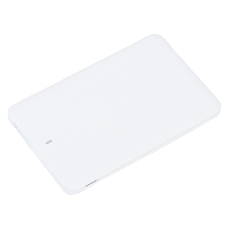 Универсальное зарядное устройство "Card" (2500mAh), 9,5х6х0,5 см,пластик