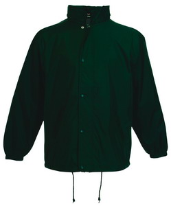 Ветровка "College Jacket", темно-зеленый_M, 100% нейлон, 65% п/э, 35% х/б, наружная часть 74 г/м2, подкладка 150 г/м2