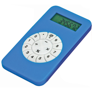 Калькулятор; синий; 5,8х10,2х0,8 см; пластик