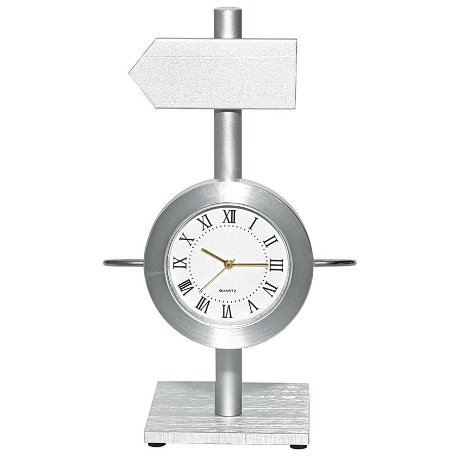 Часы "Указатель"; 8,1х6,8х15,5 см; металл
