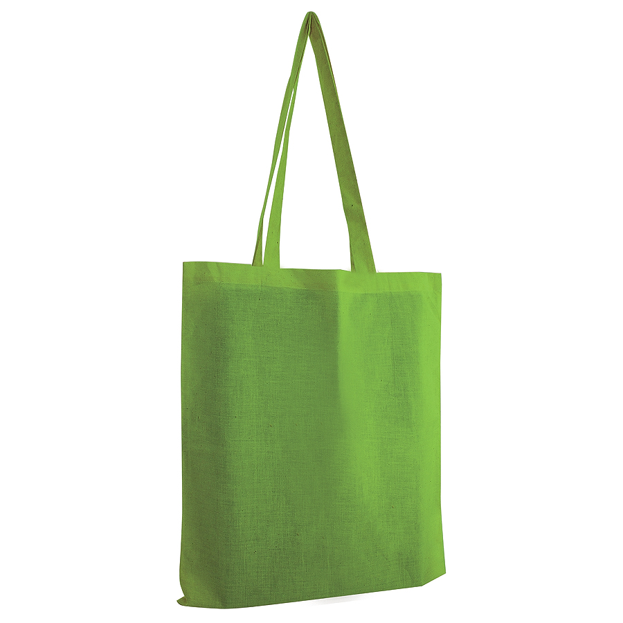 Сумка для покупок из хлопка "Eco"; зеленый; 38х42 см; 100% хлопок; шелкография