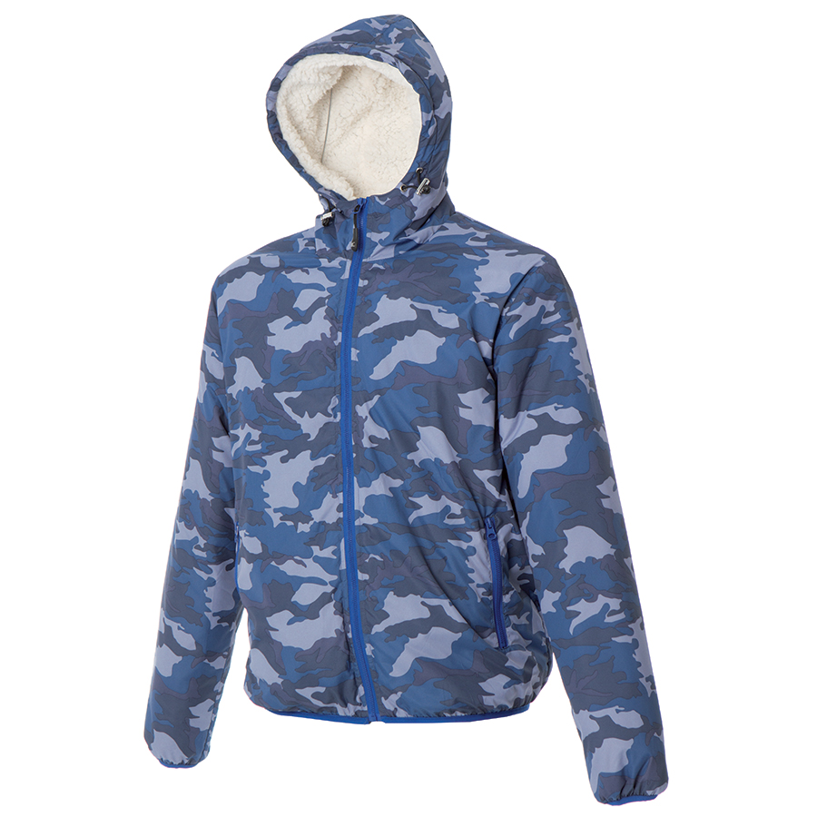 Куртка мужская  "Bergen", камуфляж синий_ S, 100% полиэстер, 320T подкладка: 100% полиэстер
