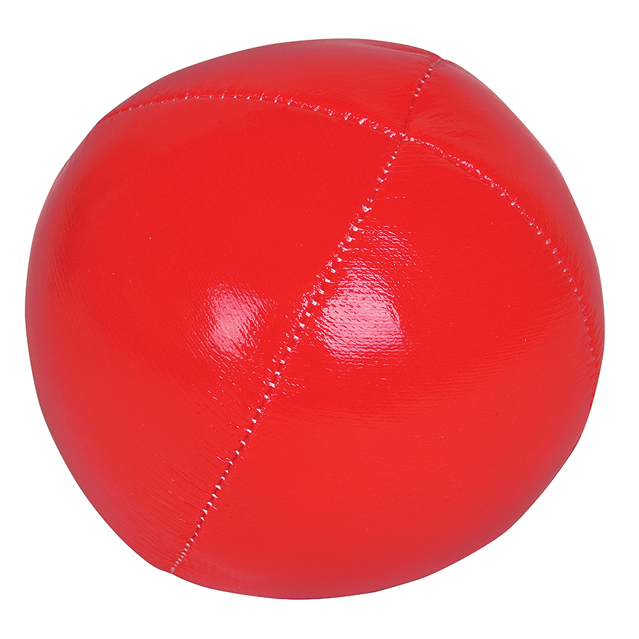 Мяч-антистресс, красный, D=6,5см, искусственная кожа