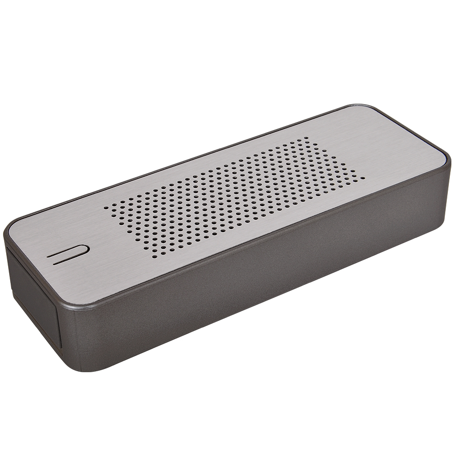 Универсальное зарядное устройство c bluetooth-стереосистемой "Music box" (4400мА), 14,4х5,2х2,4см,металл,пластик