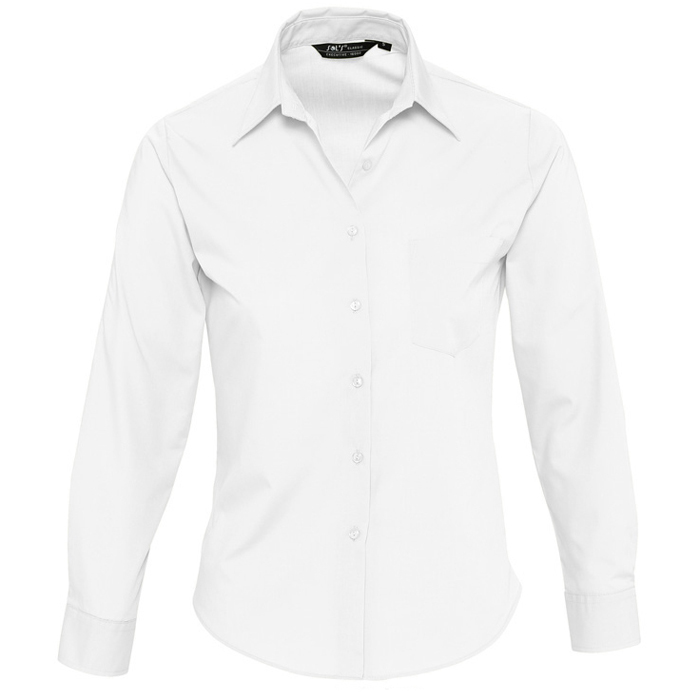 Рубашка"Executive", белый_S, 65% полиэстер, 35% хлопок, 105г/м2