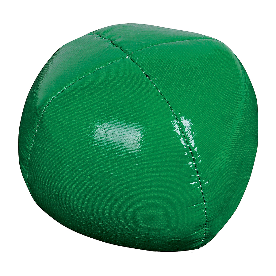 Мяч-антистресс,зеленый, D=6,5см, искусственная кожа