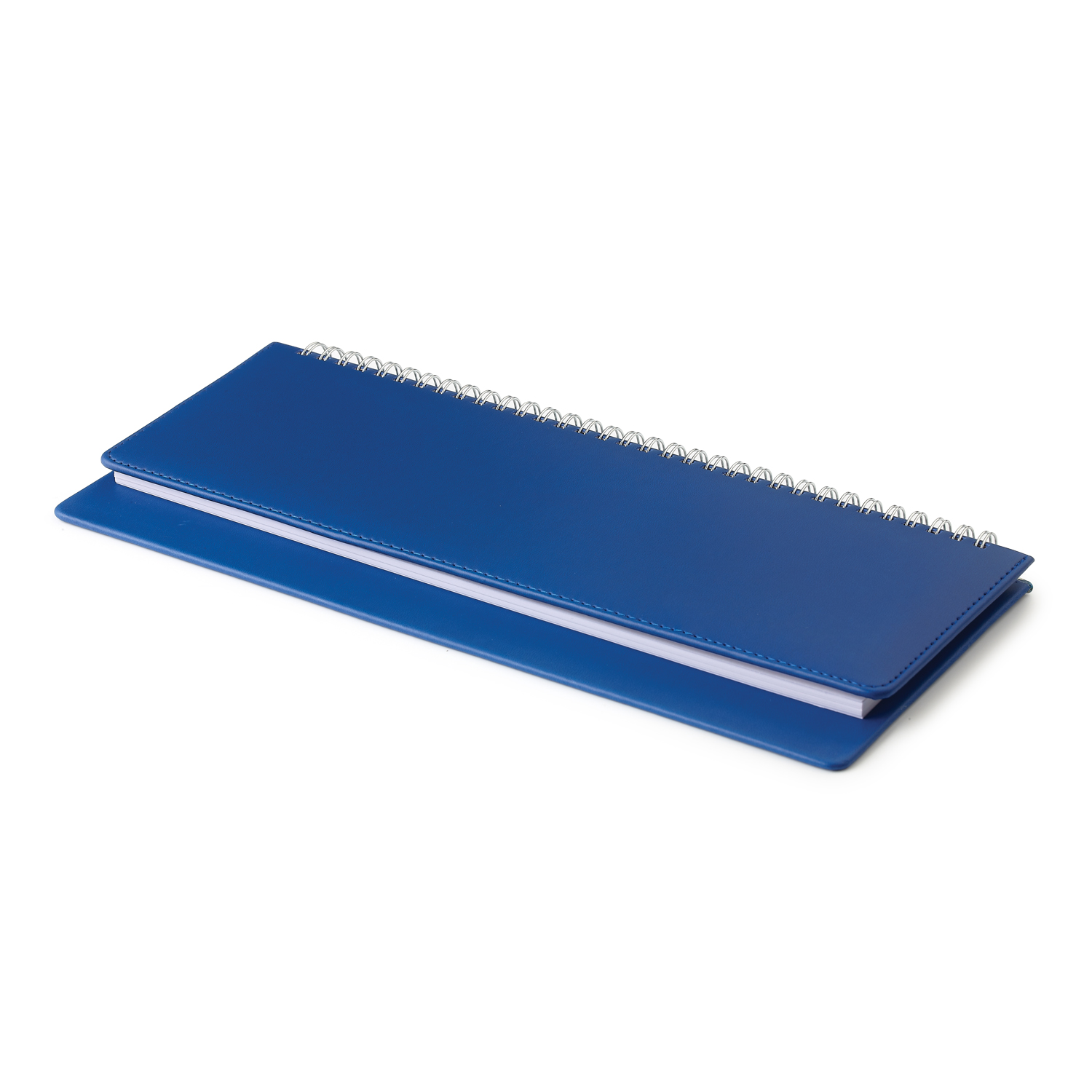 Планинг датированный, Velvet, синий, 305х130 мм, белый блок, открытый гребень