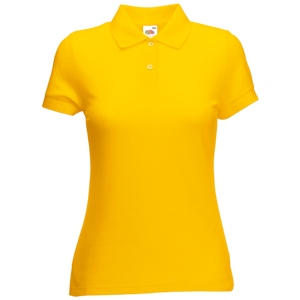 Поло "Lady-Fit 65/35 Polo", солнечно-желтый_XL, 65% п/э, 35% х/б, 180 г/м2