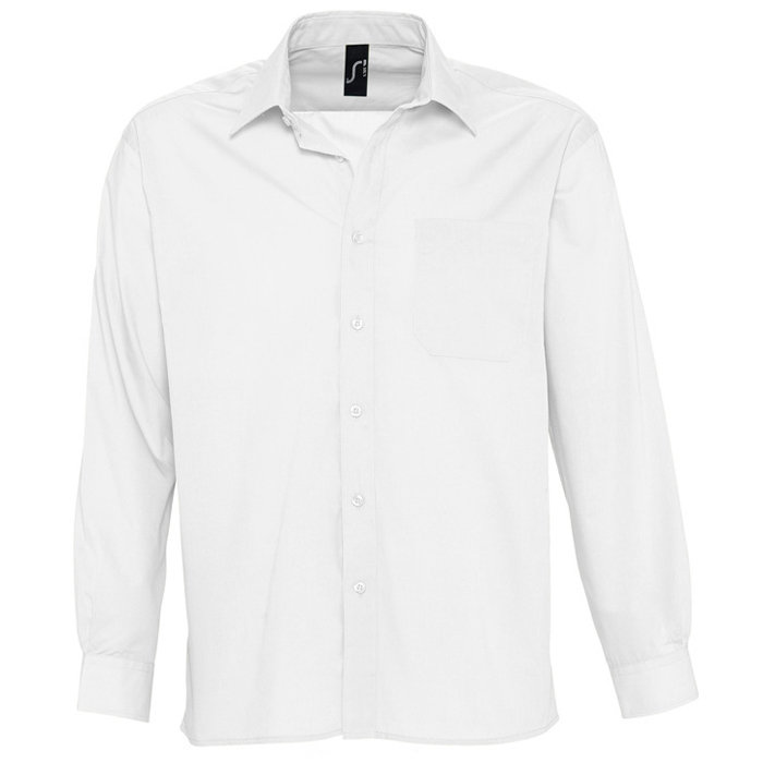 Рубашка"Baltimore", белый_L, 65% полиэстер, 35% хлопок, 105г/м2