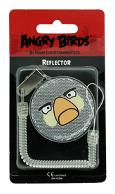 Светоотражатель Angry Birds, белый круг, в блистере