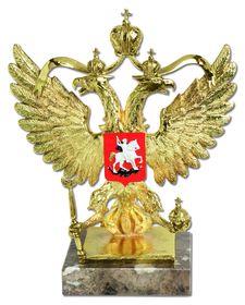 Скульптура «Герб России», золотой декор