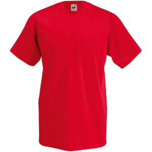 Футболка "Valueweight V-Neck T", красный_L, 100% х/б, 165г/м2