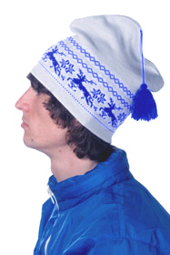 Шапка «Петушок», синяя