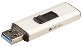 Флешка Uniscend Alum 3.0, серебристая, 32 Гб