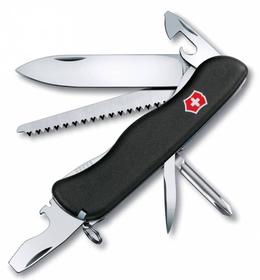 Солдатский нож с фиксатором лезвия Trailmaster, черный