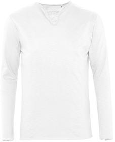 Футболка мужская с длинным рукавом Marais Men 150, белая