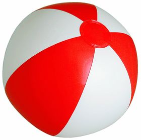 Надувной пляжный мяч Jumper, красный с белым