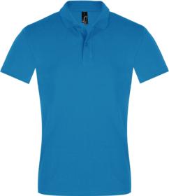 Рубашка поло мужская PERFECT MEN 180 бирюзовая