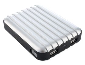 Универсальный внешний аккумулятор Frequent Flyer PowerBank 8800 mAh, серебристый