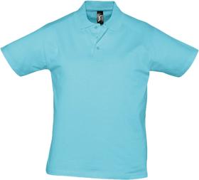 Рубашка поло мужская Prescott men 170, бирюзовая