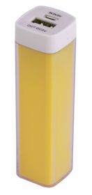 Универсальный внешний аккумулятор Bar, 2200 mAh, желтый