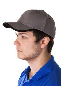 Бейсболка Unit Trendy, серая с черным