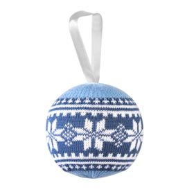 Шар новогодний «Скандик», синий (индиго)