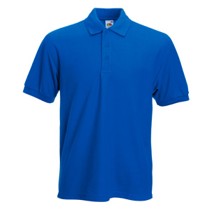 Поло "Heavy 65/35 Polo", ярко-синий_S, 65% п/э, 35% х/б, 230 г/м2