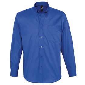Рубашка мужская с длинным рукавом BEL AIR, ярко-синяя