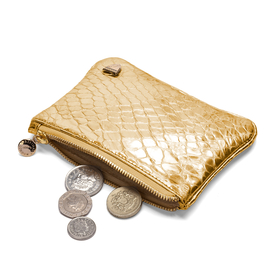 Косметичка SNAKESKIN, золотая